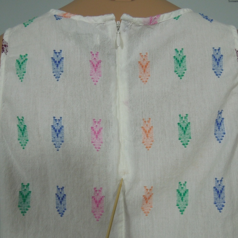 J.Crew Colorful Thread Patterned Tank Top - Picture 4 of 5